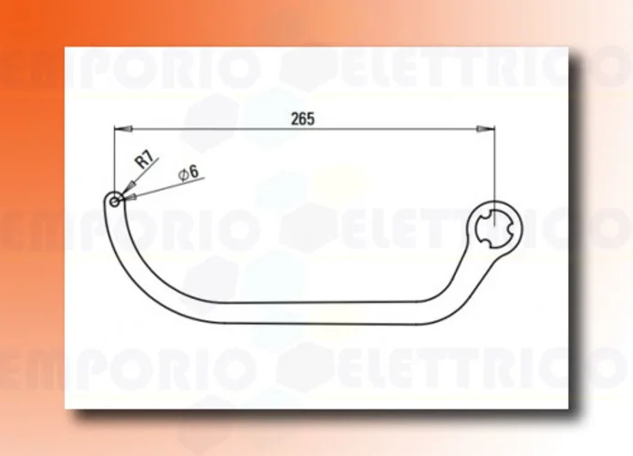 faac Paar Arm n1d weiß nd4 105729