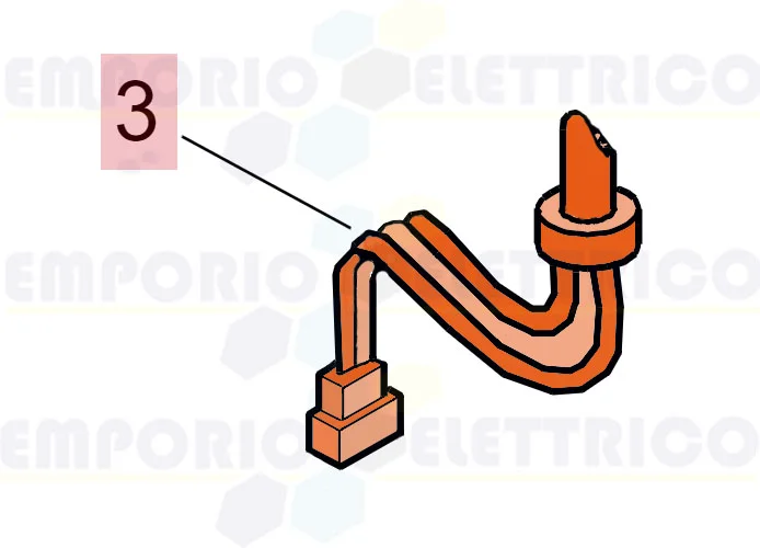 faac Ersatzteil des elektrischen Kabels M. 1,8 ohne Motorschutzschalter 7514075