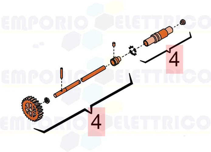 faac Ersatzteil der Gruppe von Entriegelung 760 cr 63003361