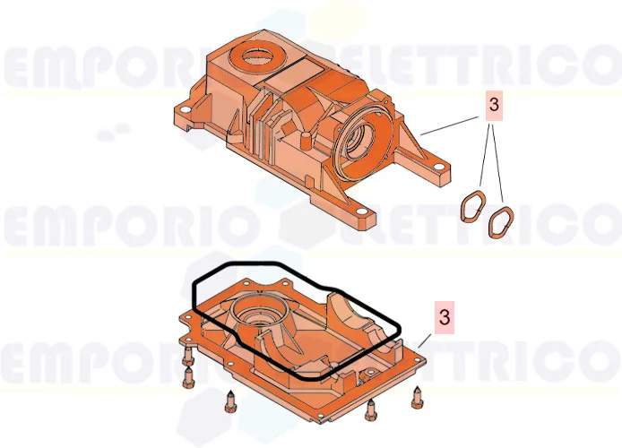 faac Ersatzteil roller-770 BODIES GROUP 63003369 (ex code 63003370)