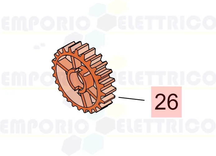 faac Ersatzteil der Krone des umkehrbaren Getriebemotors 7192195