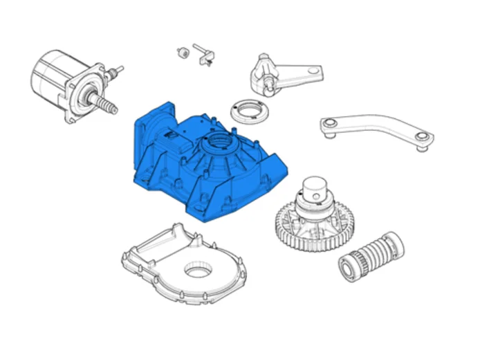 came Ersatzteil des Kastens des Getriebemotors frog 119ria013