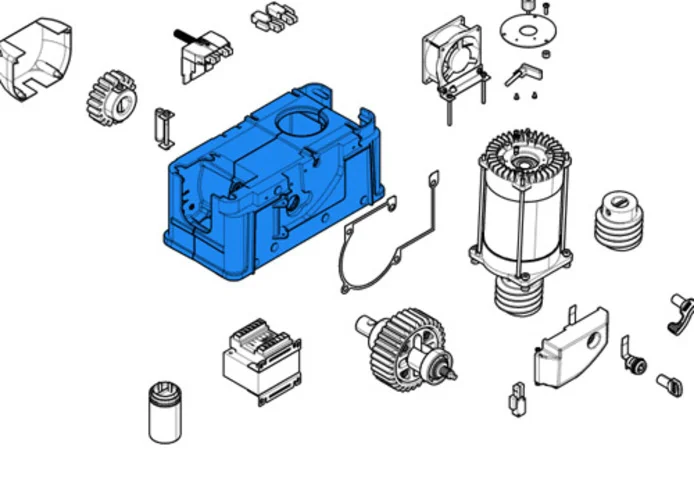 came Ersatzteil des Kastens des Getriebemotors bk 119ribk005