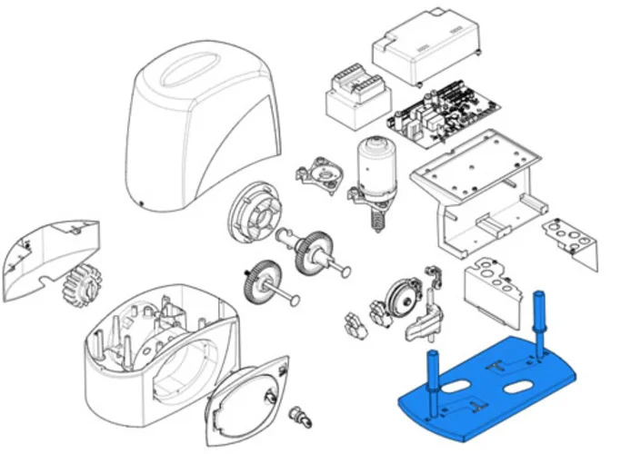 came Ersatzteil der Ankerbasis des Getriebemotors bx 119ribx049