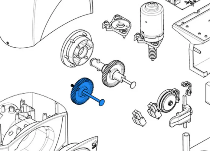 came Ersatzteil der Krone des Getriebemotors bx 119ribx052