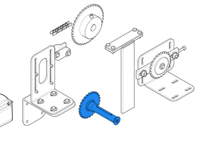 came Ersatzteil der Getriebewelle c-bx 119ricx013