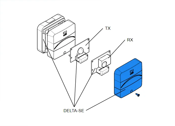 came Ersatzteil der vorderen Abdeckung delta-se 119rir388