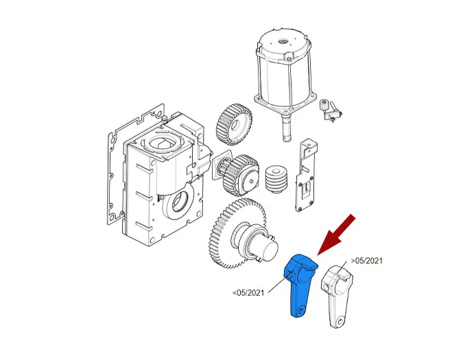 came Ersatzteil des Gleitarms des Untersetzungsgetriebes gt8 88003-0110