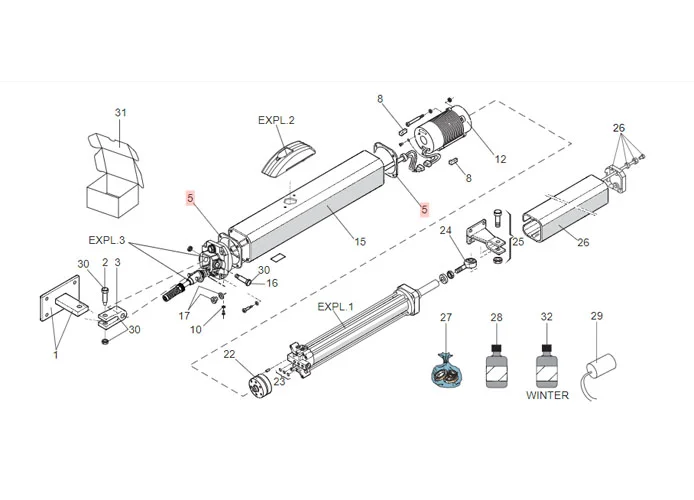 faac Ersatzteil der Dichtung des Tankes 84,7 x 84,7 mm 70991015