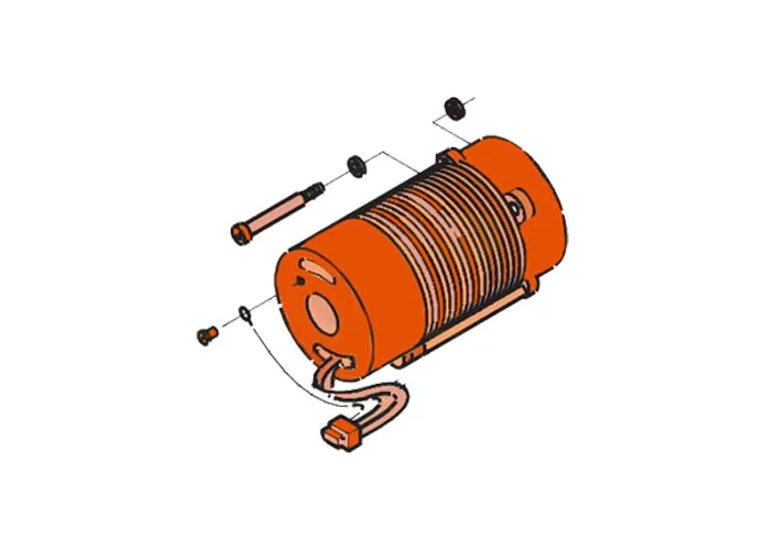 faac Ersatzteil des Motors 220v.4p.monof.c/t.120 7700055