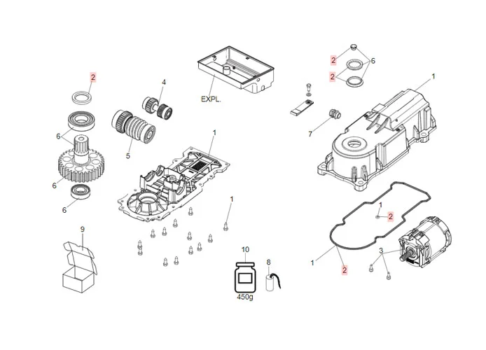 faac Ersatzteil der Packung der Dichtung 770n (2020) 63003398