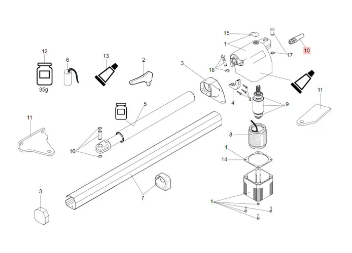 faac Ersatzteil der Kabelverschraubung *f0124a* 710919