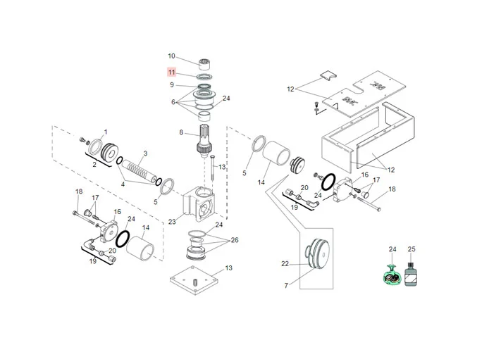 faac Ersatzteil der Dichtung gamma-seal tbr000300-4n04 7093225