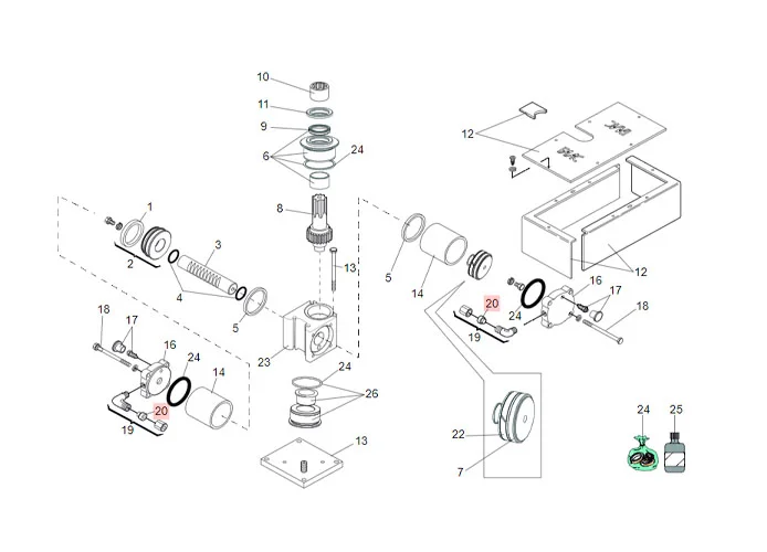 faac Ersatzteil des Schneidrings d8-ll unif 7102055