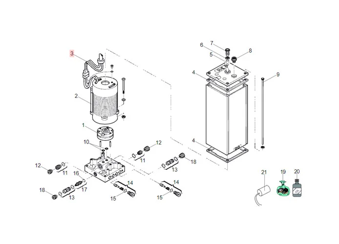 faac Ersatzteil des elektrischen Kabels M. 1,8 ohne Motorschutzschalter 7514075