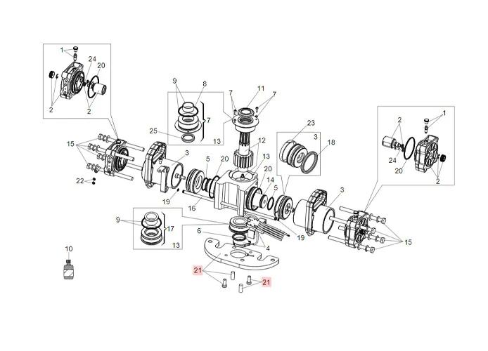 faac Ersatzteil der Grundplatte s800 m10 63003261