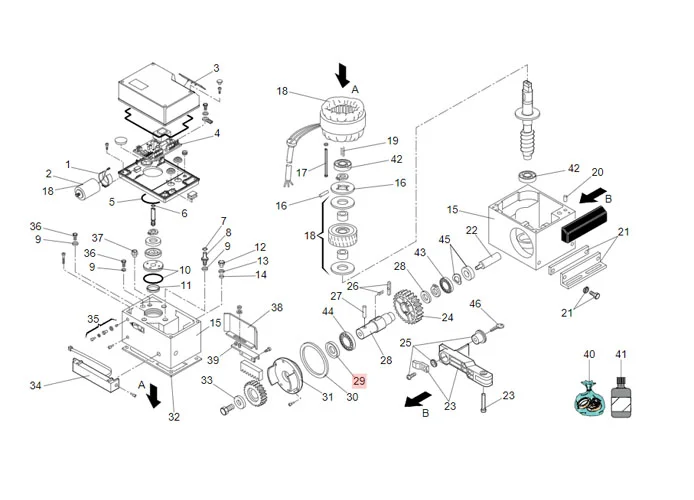 faac Ersatzteil der Dichtung der Rollenwelle lab.a 25407 fkm 7093005