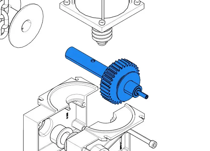 came Ersatzteil der langsamen Welle cat-x 119rix004