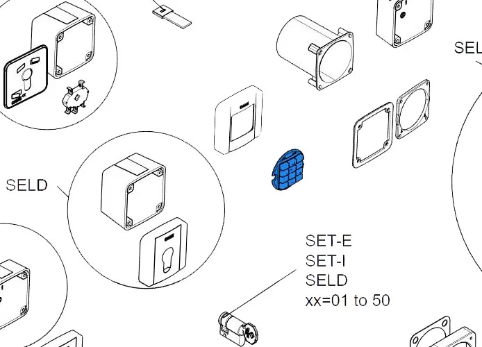 came Ersatzteil selt keypad aus Silikon 2 Stücke 88006-0051