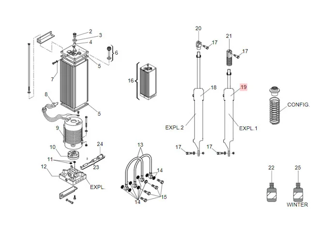 faac Ersatzteil des kurzen Zylinders 620sr 725208