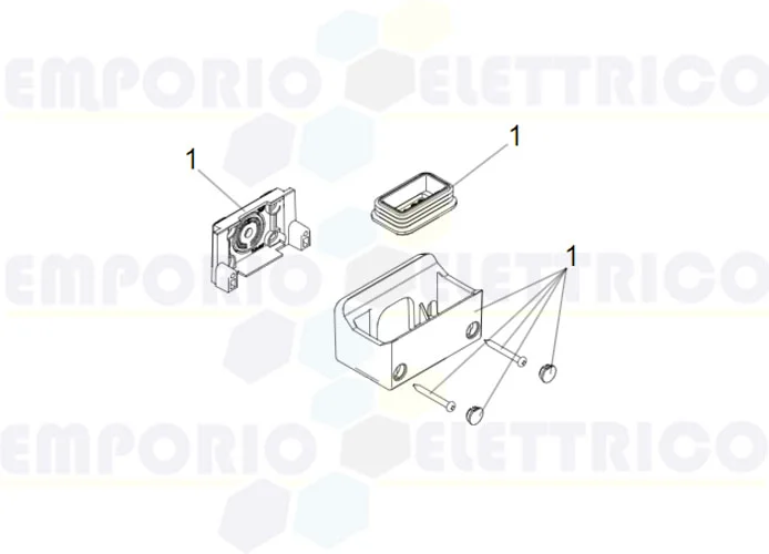 faac Ersatzteil der Gruppe der Halterung und Dichtung xled 63003263