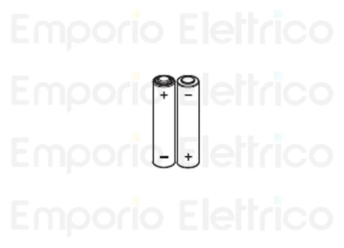 fadini Ersatzteil der Batterie AA 1,5 V in Packungen mit 2 Stück x arpo 58 58006