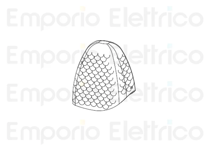 fadini ricambio calotta trasparente lampeggiatore per miri 4 46001