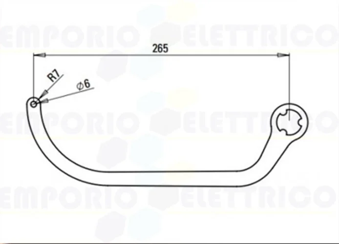 faac Paar Arm n1d weiß nd4 105729