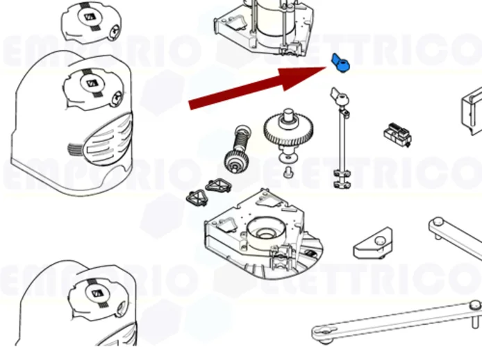 came Ersatzteil des Entriegelungshebels fast 119rid221