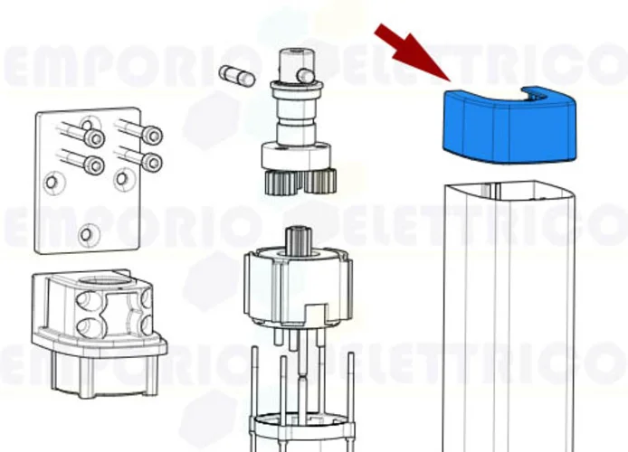 came Ersatzteil der oberen Abdeckung  stylo 119rid339