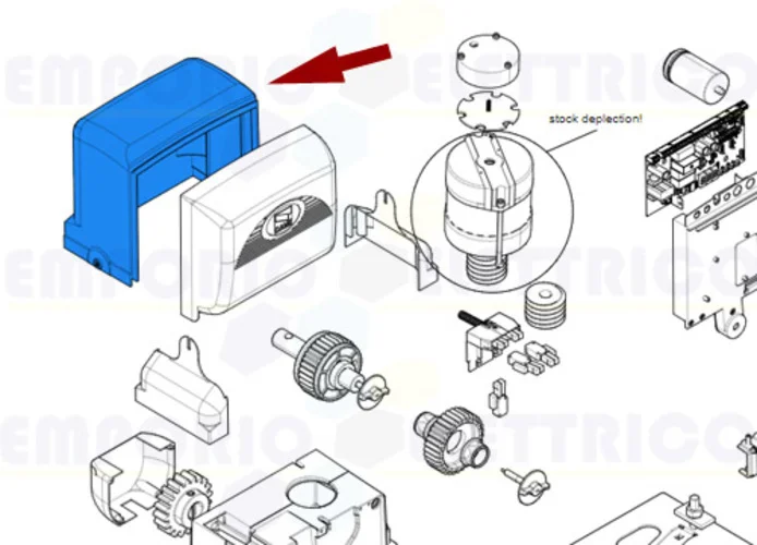 came Ersatzteil der Abdeckung des Getriebemotors bx 119ribx003