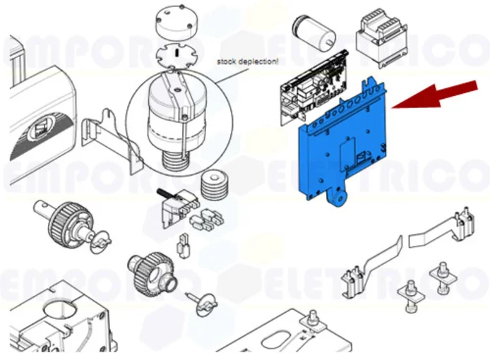 came Ersatzteil der Halterung für elektronische Platine bx 119ribx010