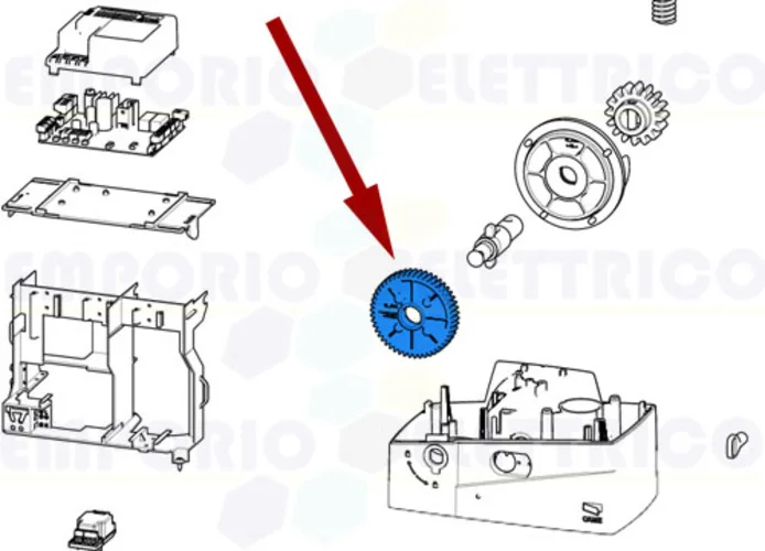 came Ersatzteil der Krone des Getriebemotors bxv sdn 119ribs021