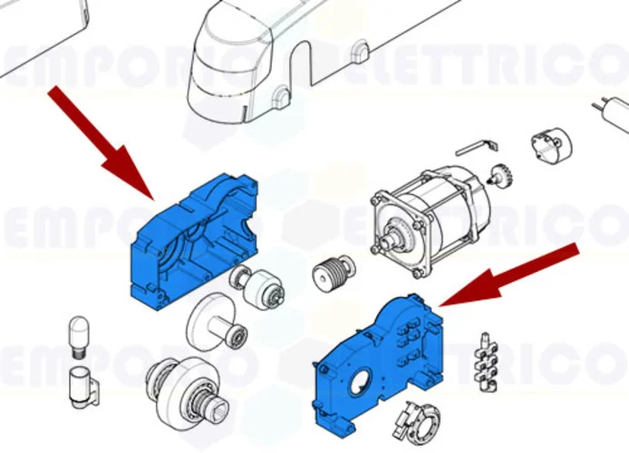 came Ersatzteil des Kastens des Getriebemotors emega 119rie055