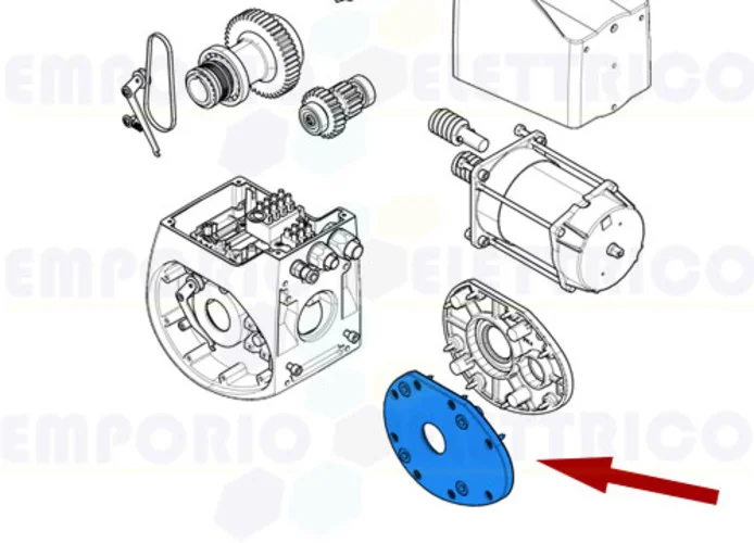 came Ersatzteil des rechten Flansches des Getriebemotors c-bx 119ricx023