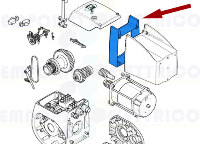 came Ersatzteil der Verlängerung der Abdeckung des Motors c-bx 119ricx043