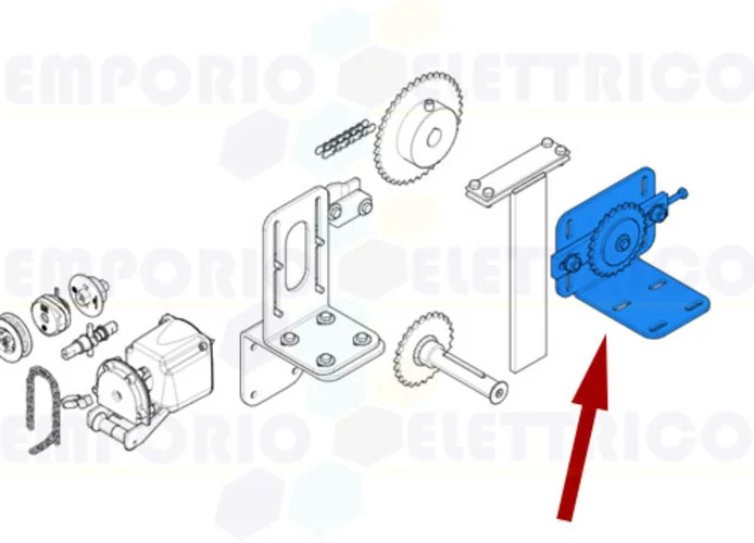 came Ersatzteil des Systems von Kettenspanner-Vorgelege c-bx 119ricx012