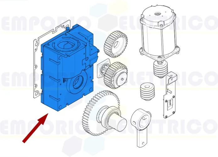 came Ersatzteil des Kastens des Getriebemotors gard 119rig049