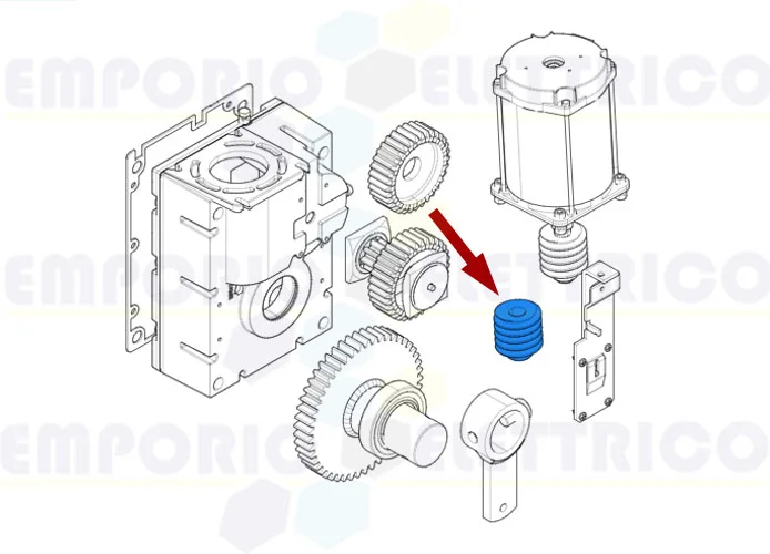 came Ersatzteil der Schraube ohne Ende gard 119rig094