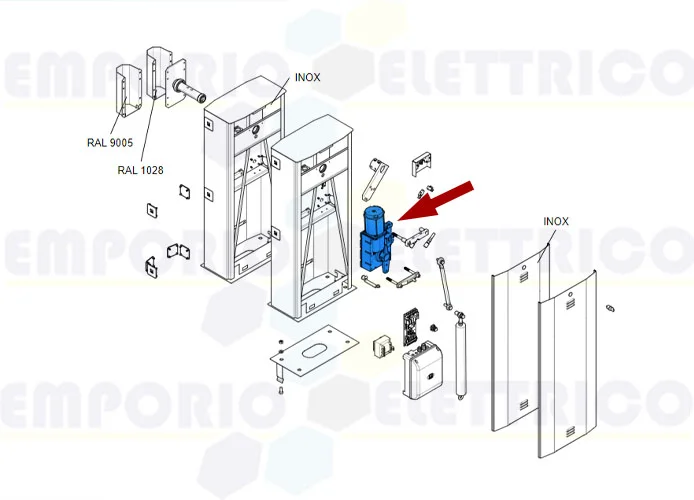 came Ersatzteil des Getriebemotors gard 6000 119rig195