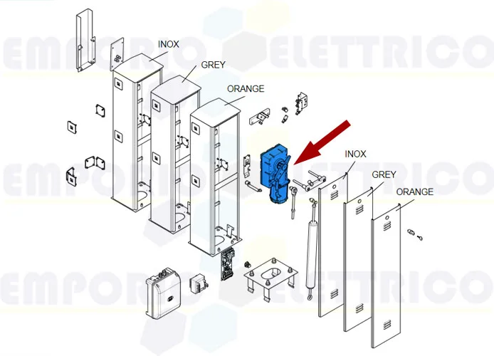 came Ersatzteil des Getriebemotors gard 4000 119rig194