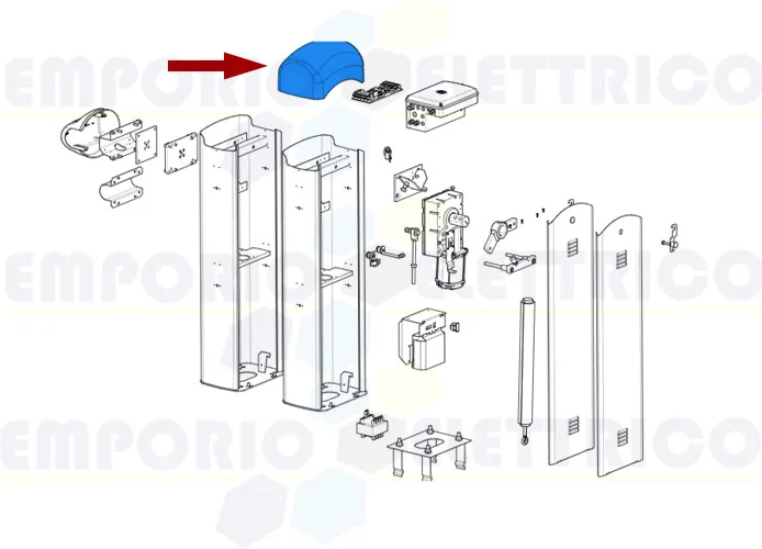 came Ersatzteil der Abdeckung der Schranke gard 3-4 119rig170 