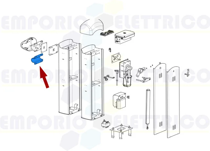 came Ersatzteil des Befestigungsflansches für Rohrstange ø60 g3000 119rig417 