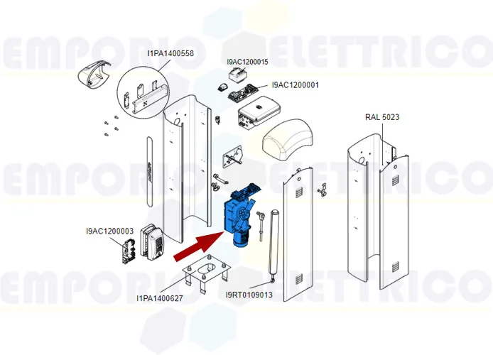 came Ersatzteil Untersetzungsgetriebe Kit z32 i1pb0500026-28+Platine 88003-0058 