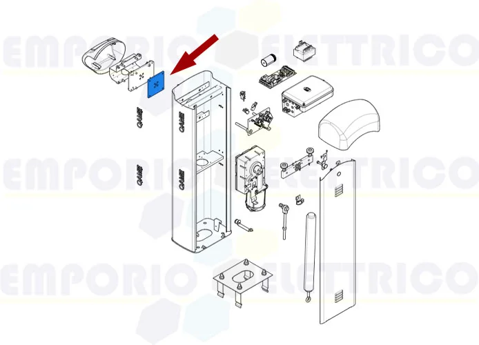 came Ersatzteil der Platte für Welle des Getriebemotors gard 4 119rig169