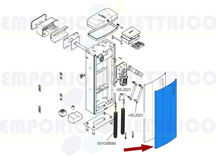 came Ersatzteil der Abdeckung der Tür gt8 88003-0098