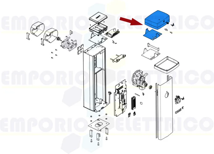 came Ersatzteil der Abdeckung des Schlosses gpx40 88003-0043