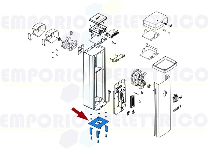 came Ersatzteil der Grundplatte für Schranke gpx40 88003-0045 