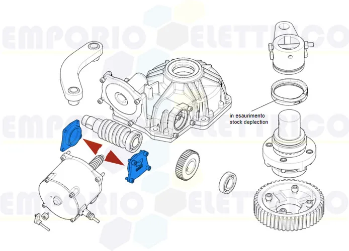 came Ersatzteil der Kappe für Kasten des Getriebemotors frog pm 119ria109