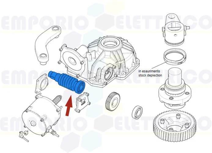 came Ersatzteil der Schraube ohne Ende frog plus 119ria114